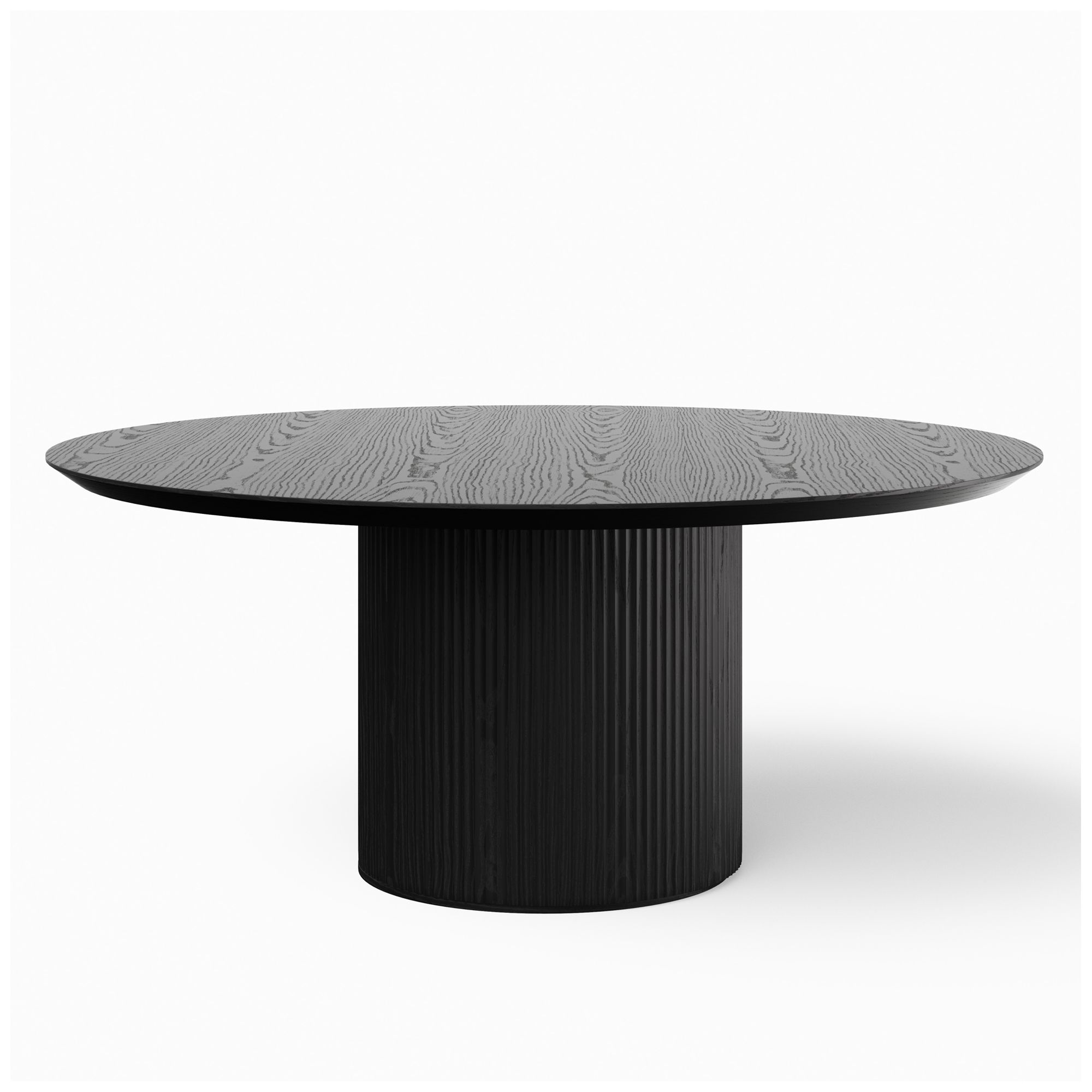 Image 3 Modern Brazilian 71" Wide Ebano Round Dining Table more views