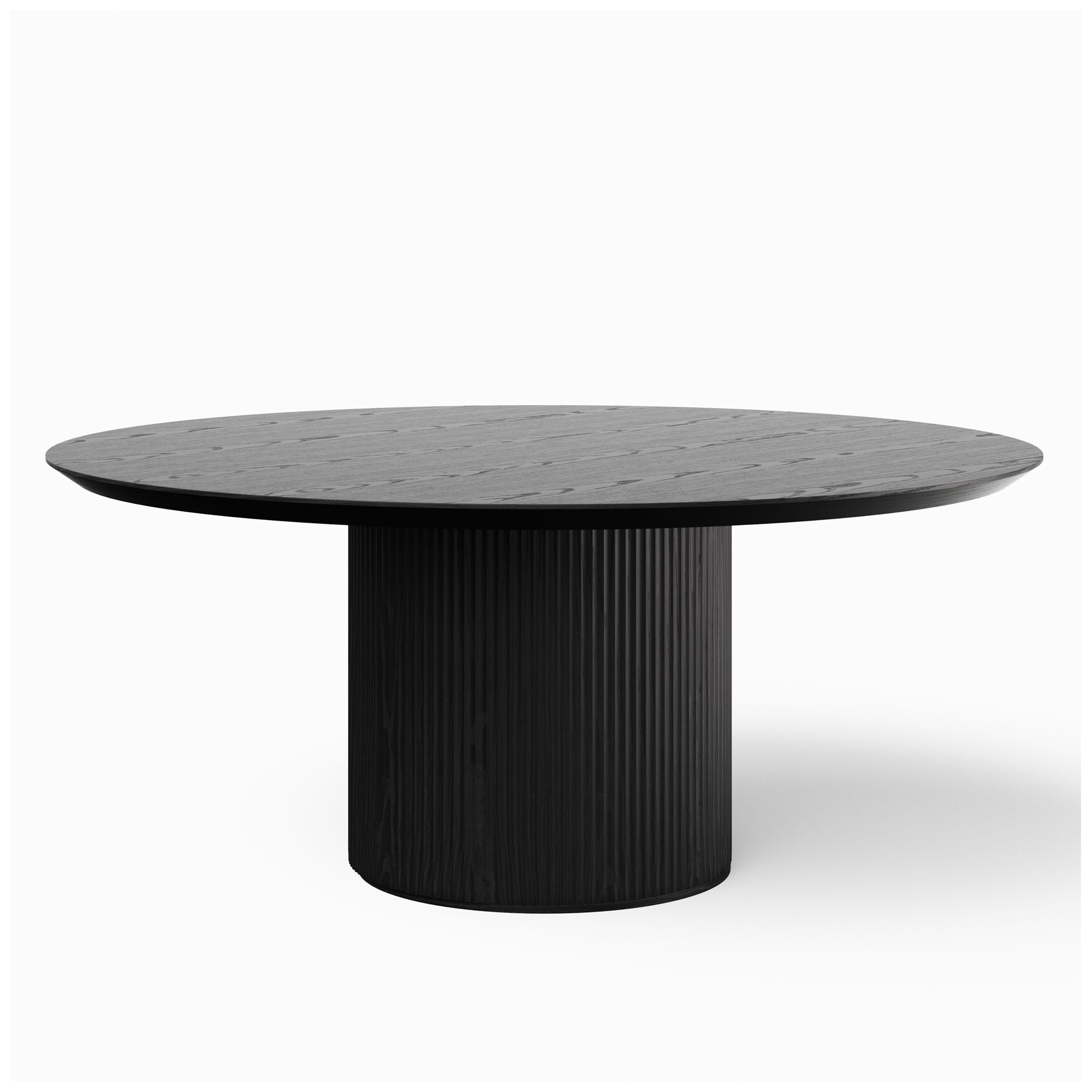Image 5 Modern Brazilian 71" Wide Ebano Round Dining Table more views