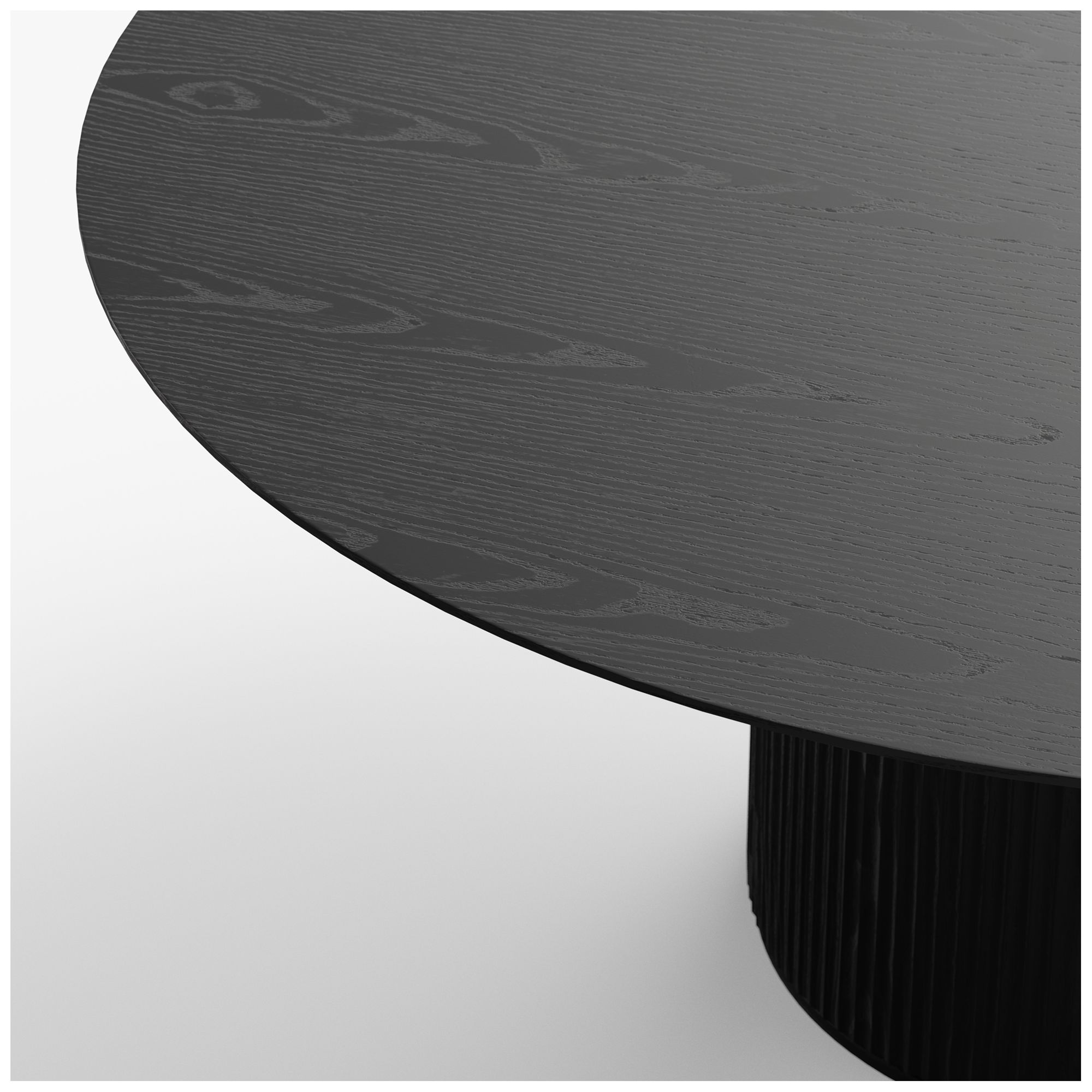 Image 6 Modern Brazilian 71" Wide Ebano Round Dining Table more views