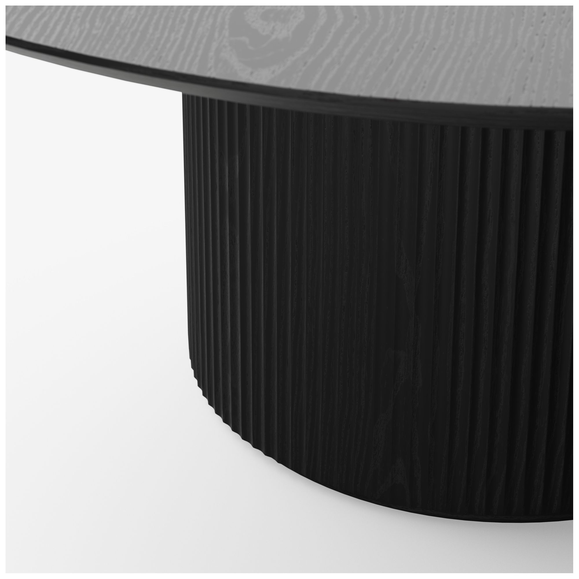 Image 7 Modern Brazilian 71" Wide Ebano Round Dining Table more views