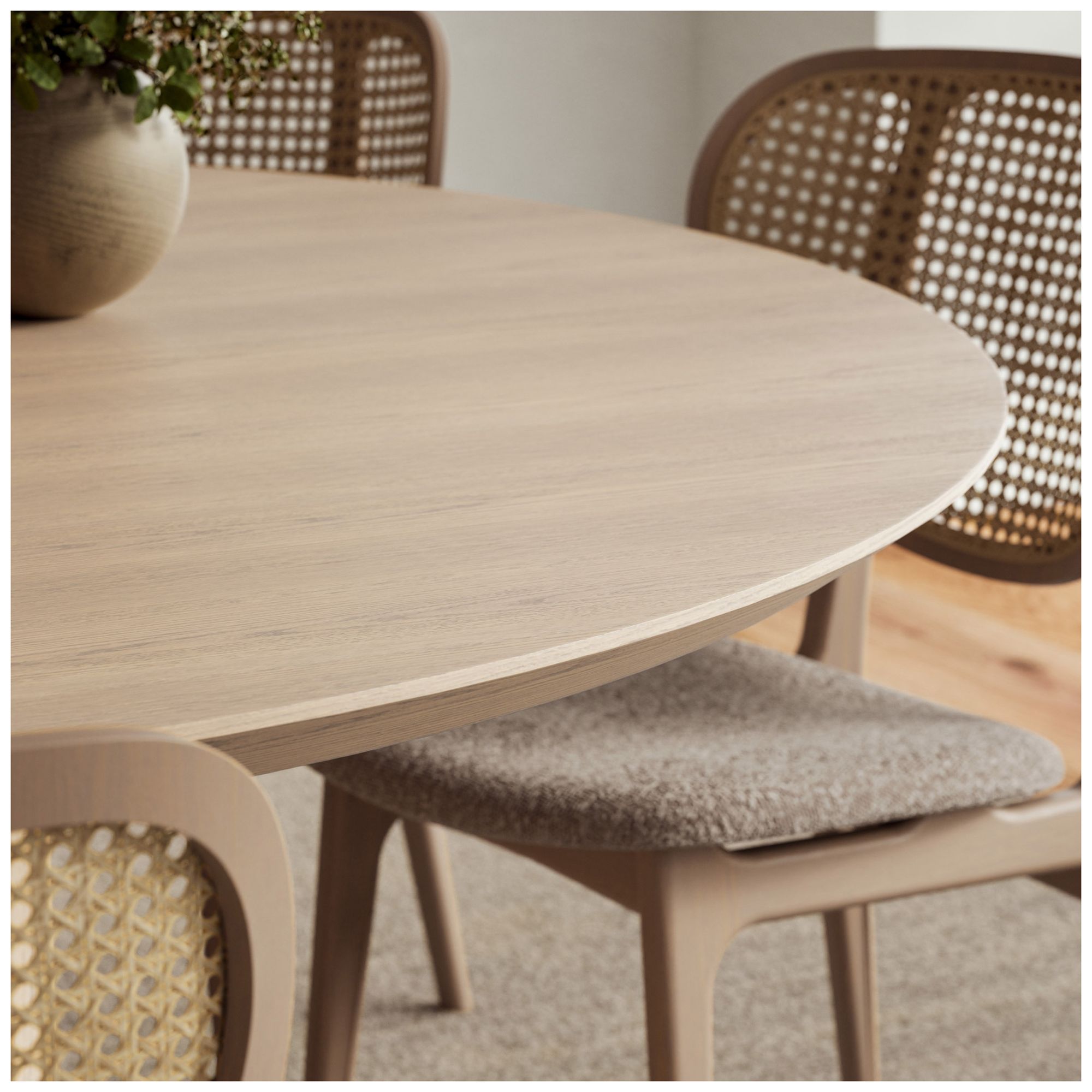 Image 5 Modern Brazilian 71" Wide Nevoa Round Dining Table more views