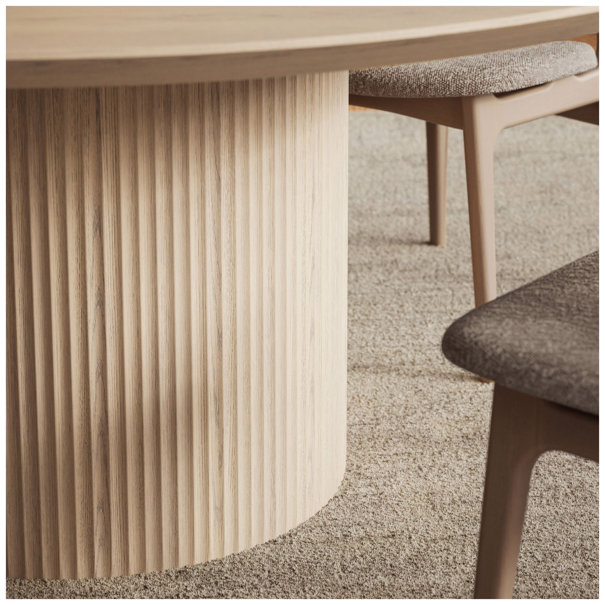 Image 6 Modern Brazilian 71" Wide Nevoa Round Dining Table more views