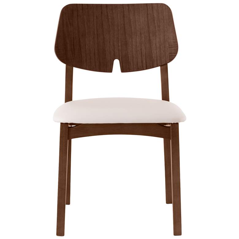 Image 2 Modern Brazilian Beth 19" Wide Medley Ivory Cane Side Chair Ebano Frame