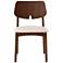 Modern Brazilian Beth 19" Wide Medley Ivory Cane Side Chair Ebano Frame