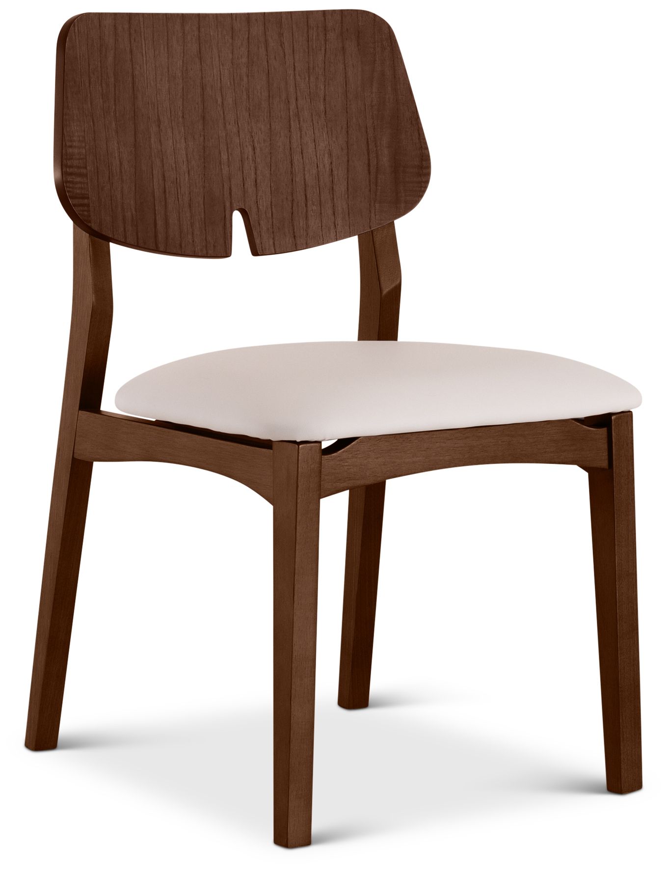 Image 3 Modern Brazilian Beth 19" Wide Medley Ivory Cane Side Chair Ebano Frame more views