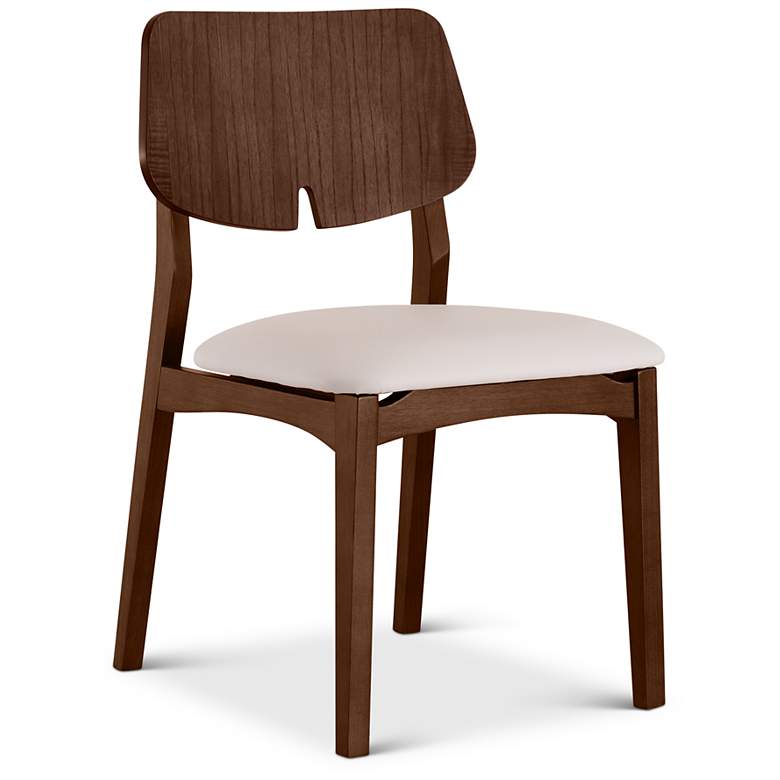 Image 3 Modern Brazilian Beth 19" Wide Medley Ivory Cane Side Chair Ebano Frame more views