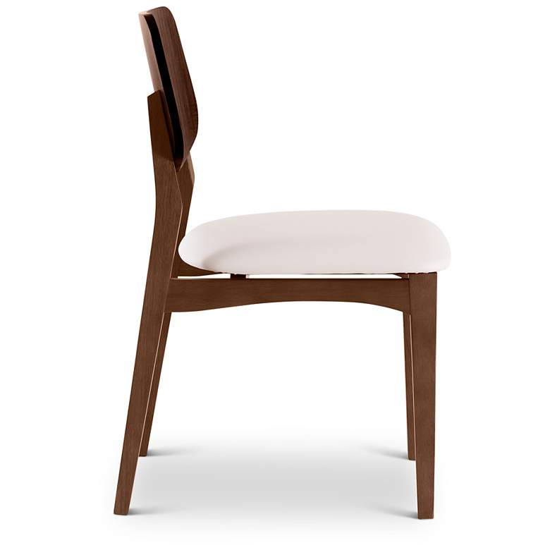 Image 5 Modern Brazilian Beth 19" Wide Medley Ivory Cane Side Chair Ebano Frame more views