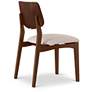 6_Modern Brazilian Beth 19" Wide Medley Ivory Cane Side Chair Ebano Frame more views