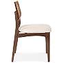 3_Modern Brazilian Beth 19" Wide Medley Ivory Cane Side Chair Nogal Frame more views