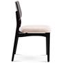 4_Modern Brazilian Beth 19" Wide Medley Ivory Side Chair Ebano Frame more views