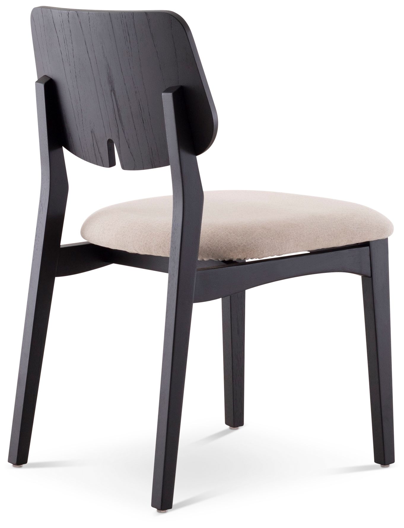 Image 5 Modern Brazilian Beth 19" Wide Medley Ivory Side Chair Ebano Frame more views