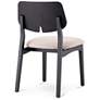6_Modern Brazilian Beth 19" Wide Medley Ivory Side Chair Ebano Frame more views