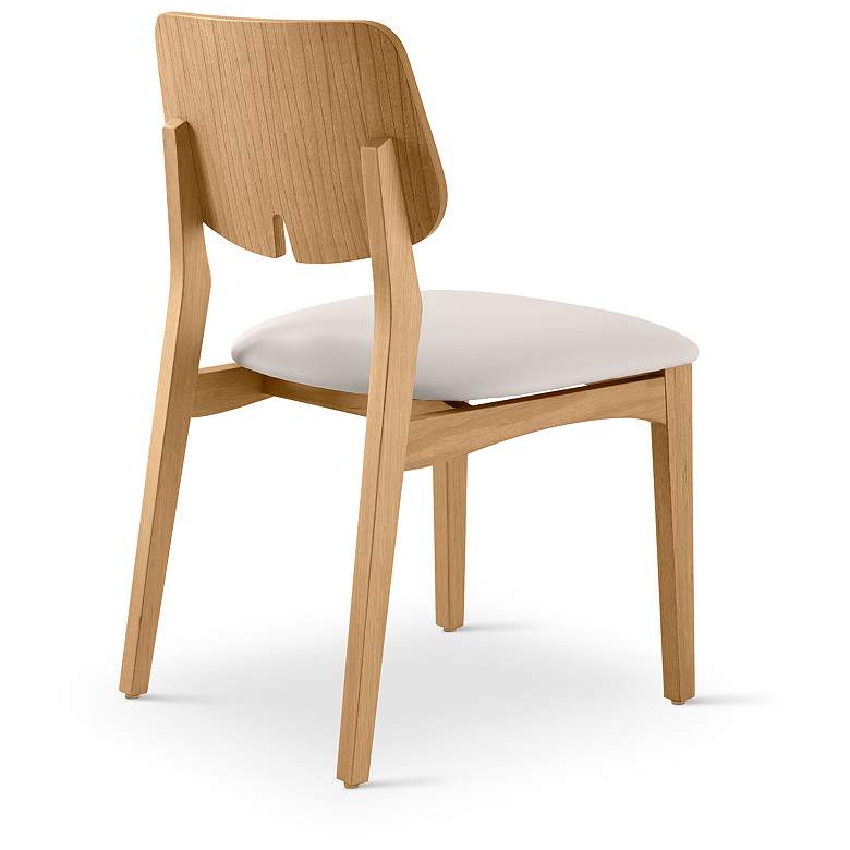 Image 6 Modern Brazilian Beth 19" Wide Medley Ivory Side Chair Nogal Frame more views