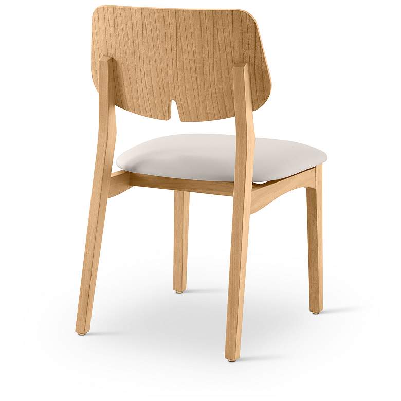 Image 7 Modern Brazilian Beth 19" Wide Medley Ivory Side Chair Nogal Frame more views