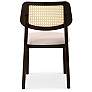 7_Modern Brazilian Beth 19" Wide Shimmy Black Cane Side Chair Nogal Frame more views