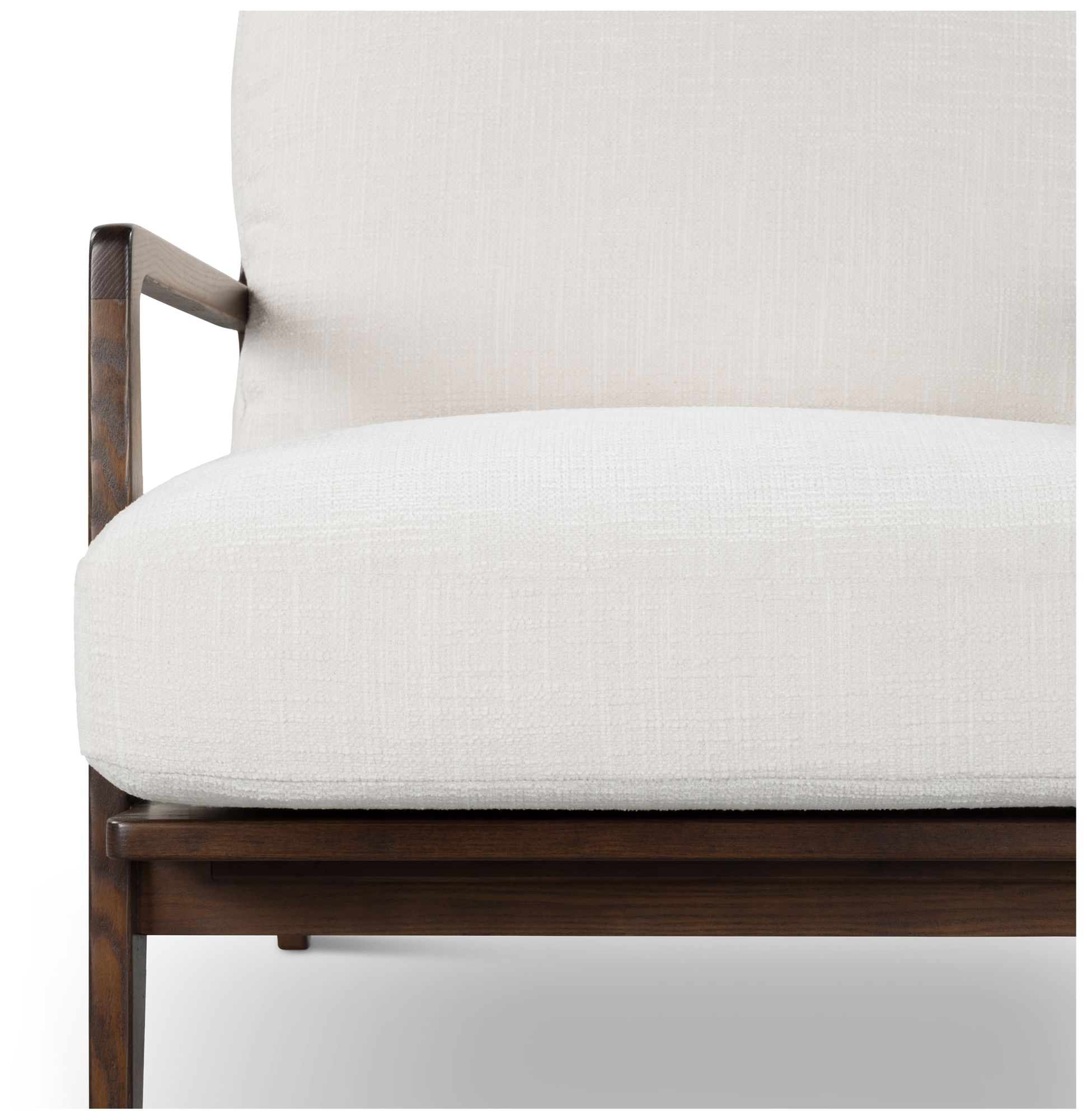 Image 6 Modern Brazilian Beth 19" Wide Shimmy Cream Cane Side Chair Nogal Frame more views