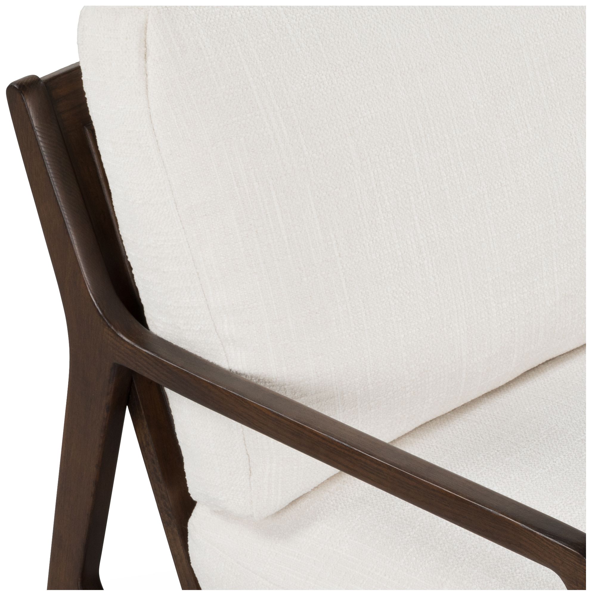 Image 7 Modern Brazilian Beth 19" Wide Shimmy Cream Cane Side Chair Nogal Frame more views