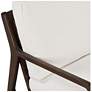 7_Modern Brazilian Beth 19" Wide Shimmy Cream Cane Side Chair Nogal Frame more views