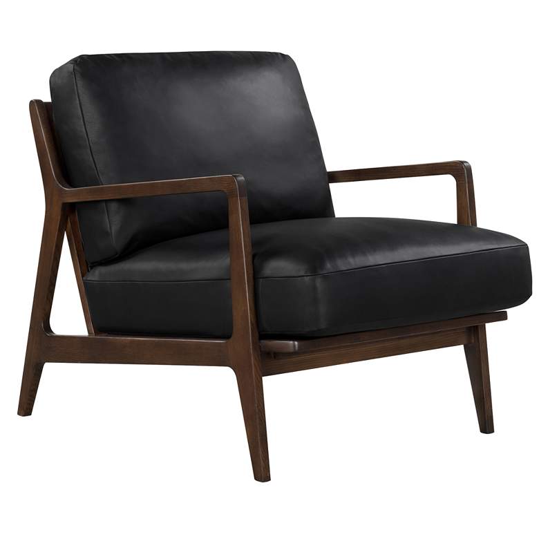 Image 1 Modern Brazilian Beth 19" Wide Shimmy Cream Side Chair Nogal Frame