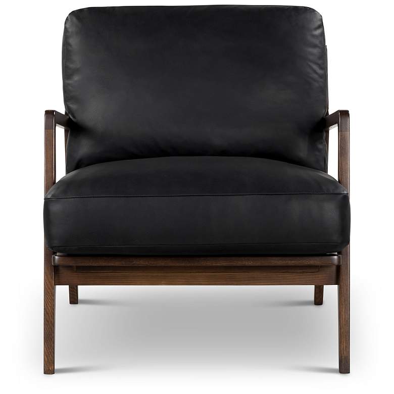 Image 2 Modern Brazilian Beth 19" Wide Shimmy Cream Side Chair Nogal Frame more views