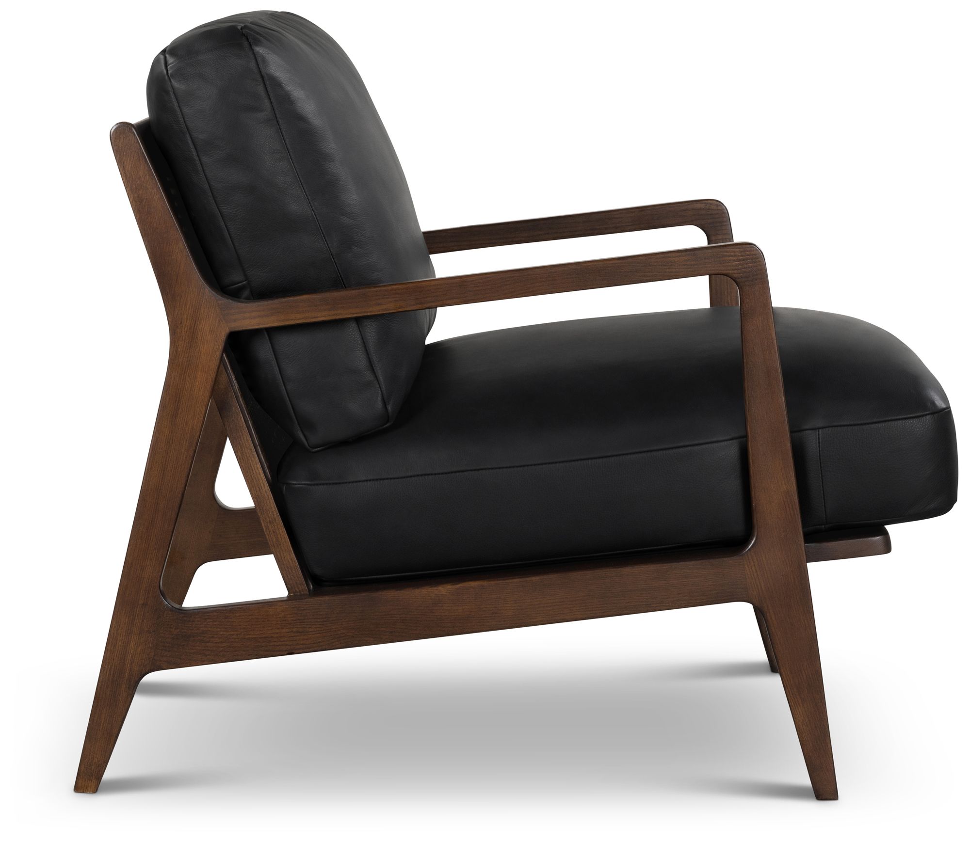 Image 3 Modern Brazilian Beth 19" Wide Shimmy Cream Side Chair Nogal Frame more views