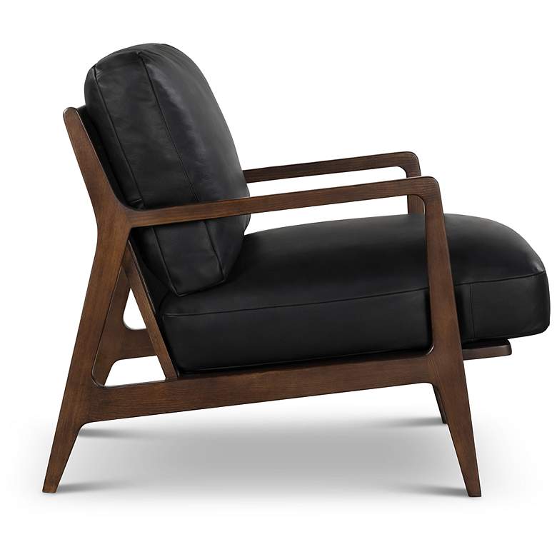 Image 3 Modern Brazilian Beth 19" Wide Shimmy Cream Side Chair Nogal Frame more views