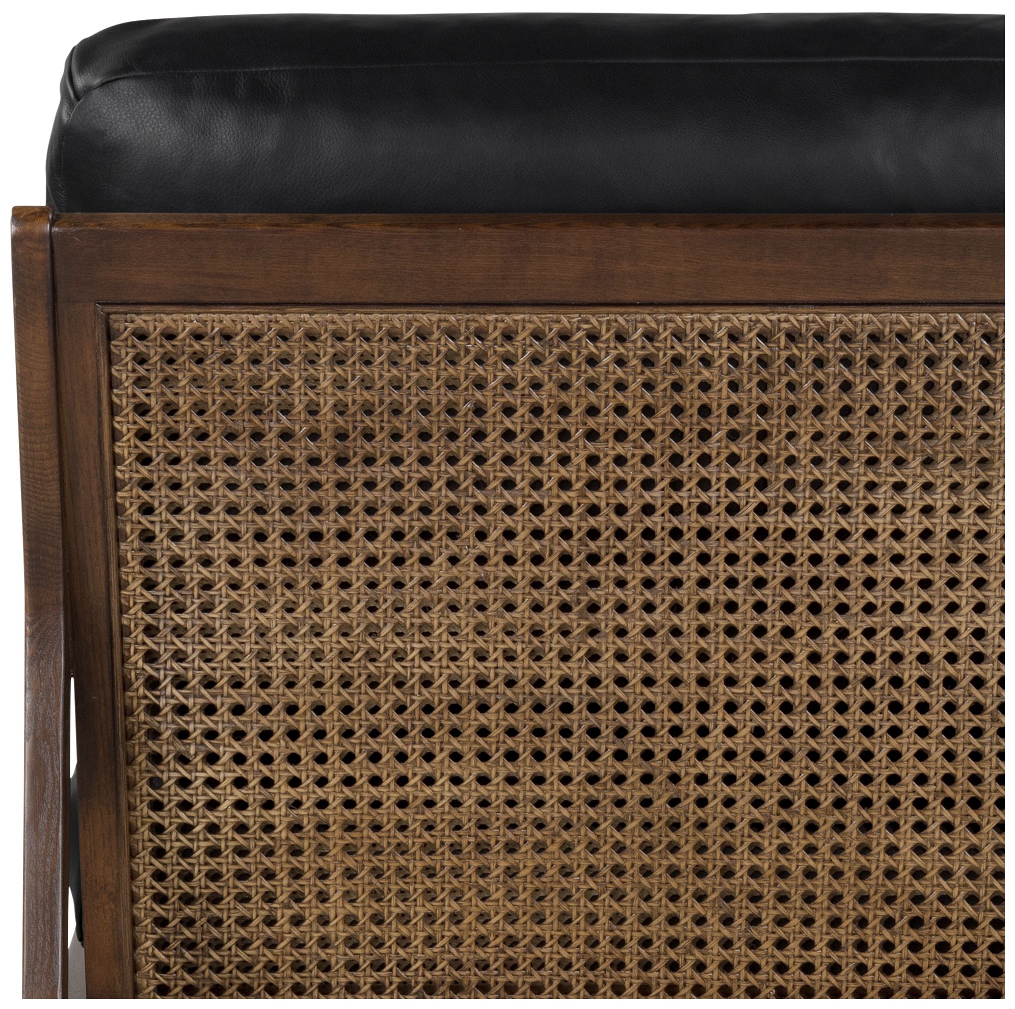 Modern Brazilian Beth 19" Wide Shimmy Cream Side Chair Nogal Frame