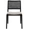 Modern Brazilian Charlotte 19.5"W Crafted Glaze Dining Chair Ebano Frame