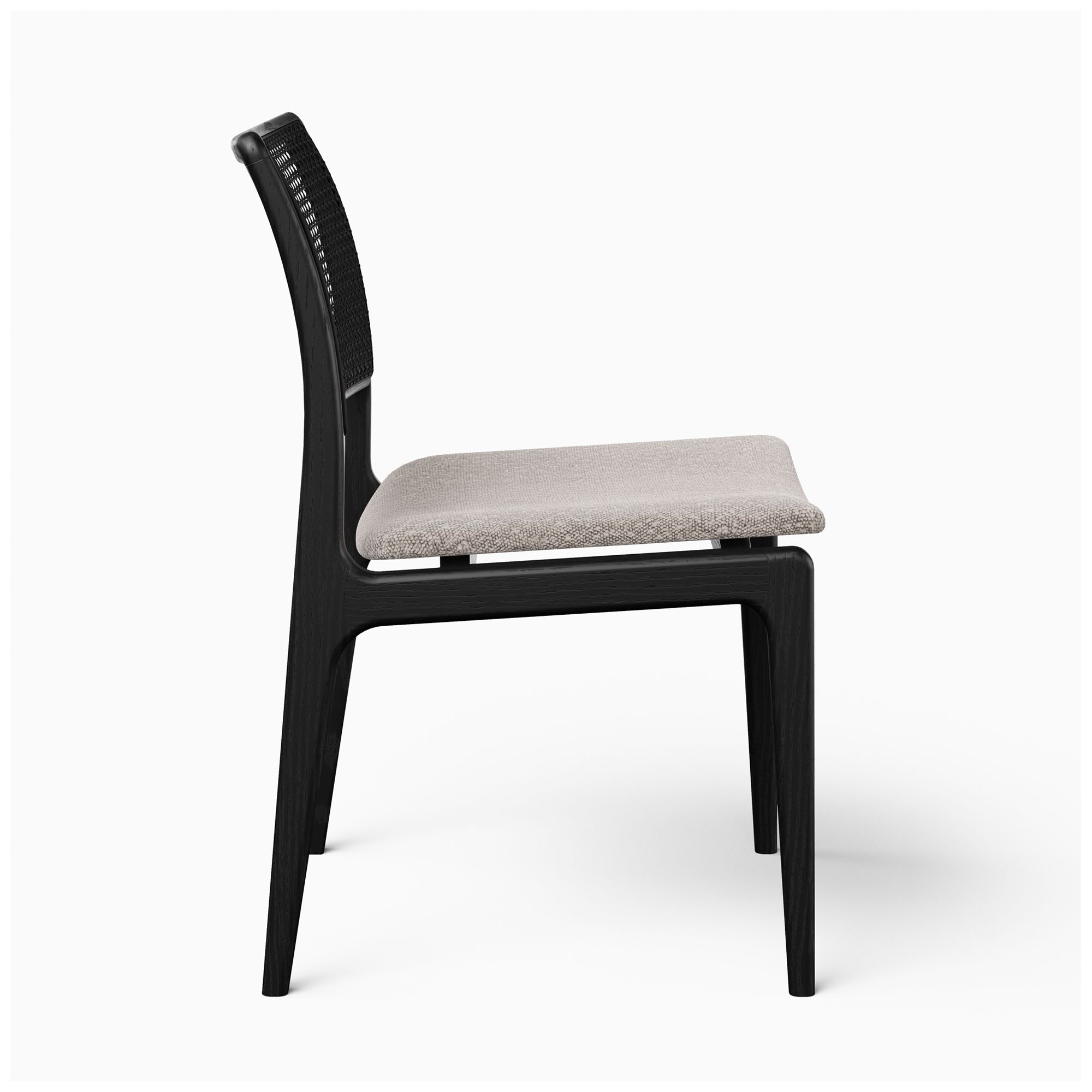 Image 2 Modern Brazilian Charlotte 19.5"W Crafted Glaze Dining Chair Ebano Frame more views