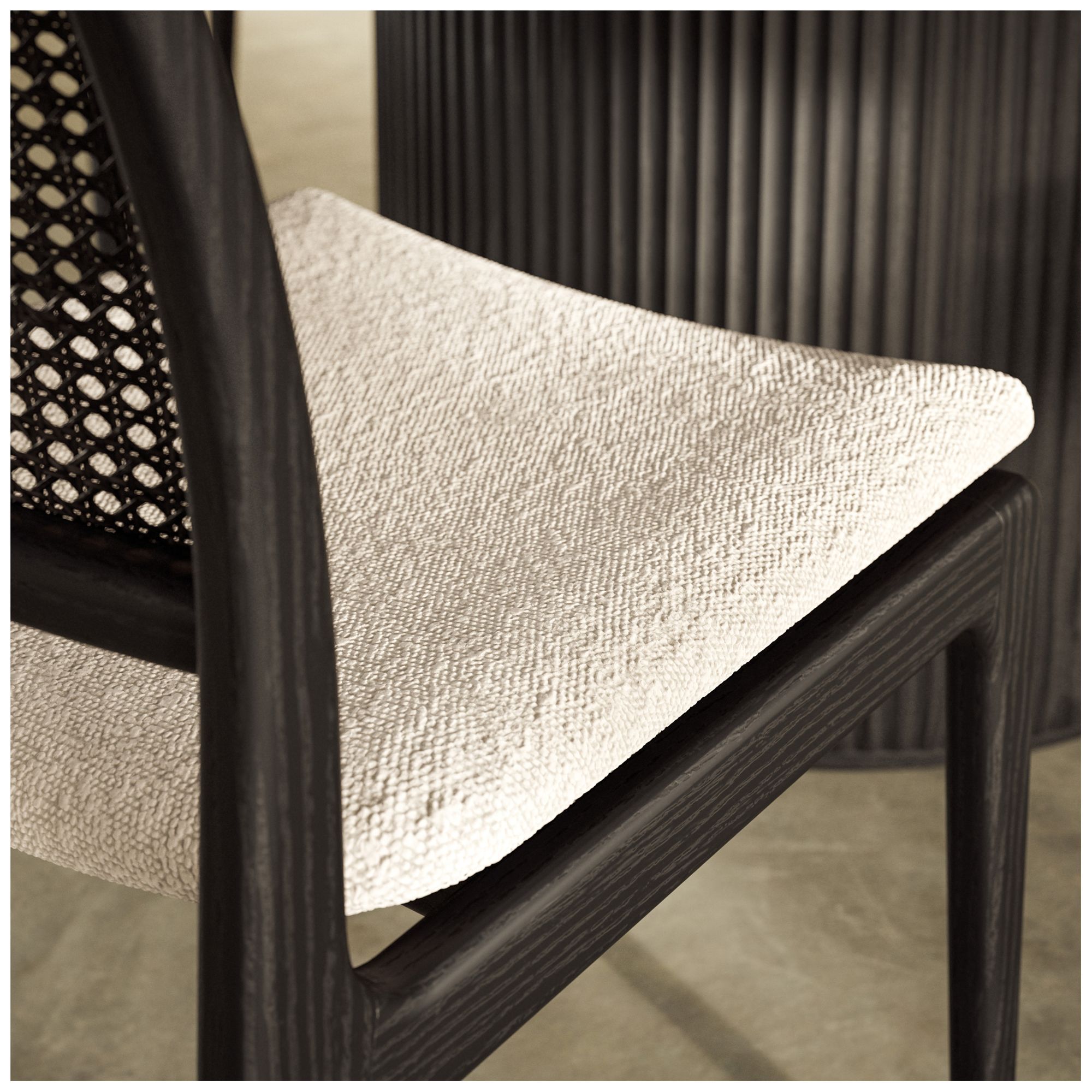 Image 4 Modern Brazilian Charlotte 19.5"W Crafted Glaze Dining Chair Ebano Frame more views