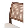 7_Modern Brazilian Charlotte 19.5" Wide Medley Ivory Dining Chair Nogal Frame more views