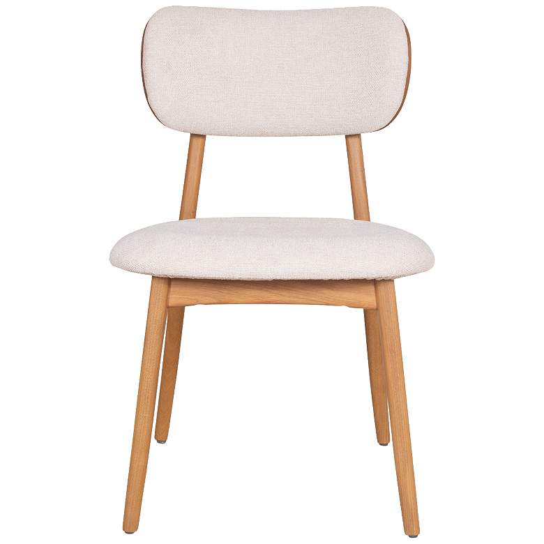 Image 1 Modern Brazilian Claudia 20.5"W Harvest Natural Dining Chair Damasco Frame
