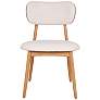 1_Modern Brazilian Claudia 20.5"W Harvest Natural Dining Chair Damasco Frame