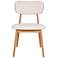 Modern Brazilian Claudia 20.5"W Harvest Natural Dining Chair Damasco Frame
