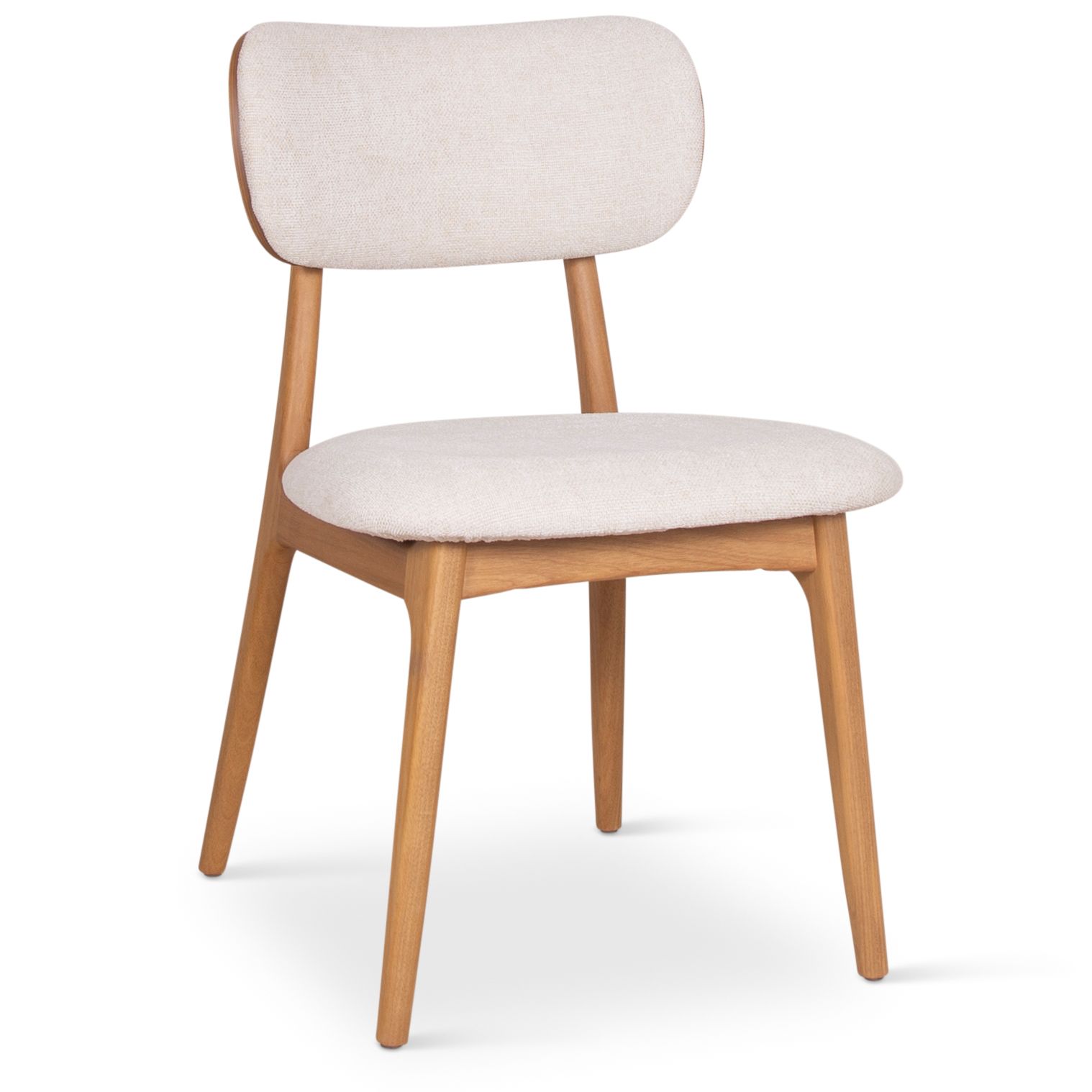 Image 2 Modern Brazilian Claudia 20.5"W Harvest Natural Dining Chair Damasco Frame more views