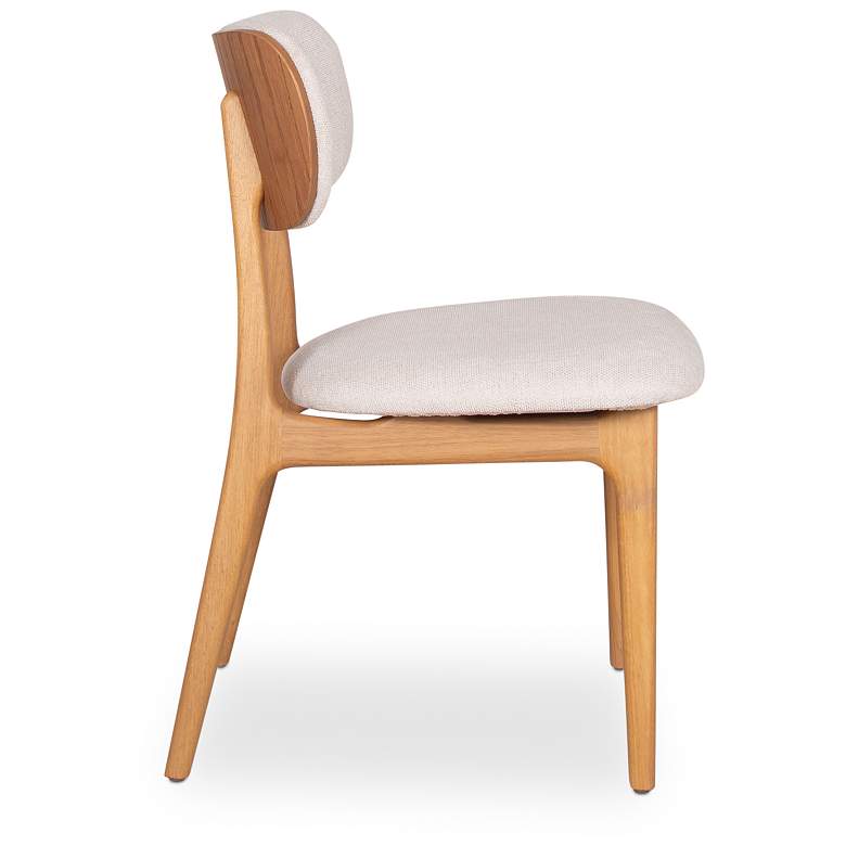 Image 3 Modern Brazilian Claudia 20.5"W Harvest Natural Dining Chair Damasco Frame more views