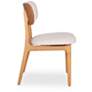 3_Modern Brazilian Claudia 20.5"W Harvest Natural Dining Chair Damasco Frame more views