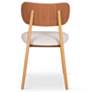 4_Modern Brazilian Claudia 20.5"W Harvest Natural Dining Chair Damasco Frame more views