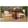 6_Modern Brazilian Claudia 20.5"W Harvest Natural Dining Chair Damasco Frame more views