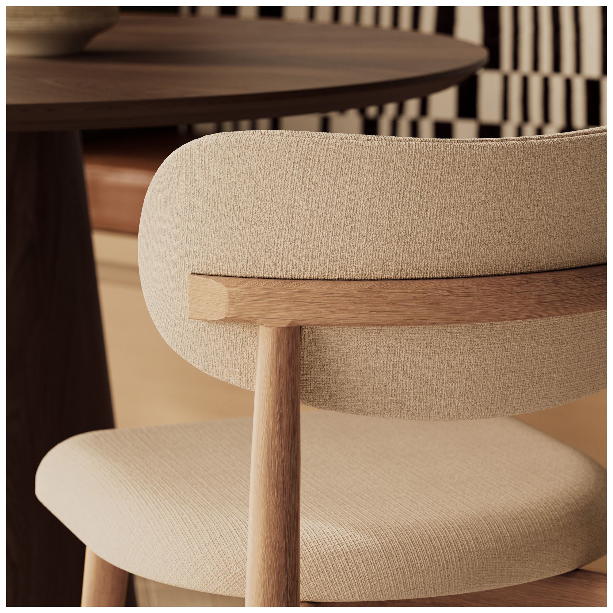 Image 7 Modern Brazilian Claudia 20.5"W Harvest Natural Dining Chair Damasco Frame more views