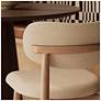 7_Modern Brazilian Claudia 20.5"W Harvest Natural Dining Chair Damasco Frame more views