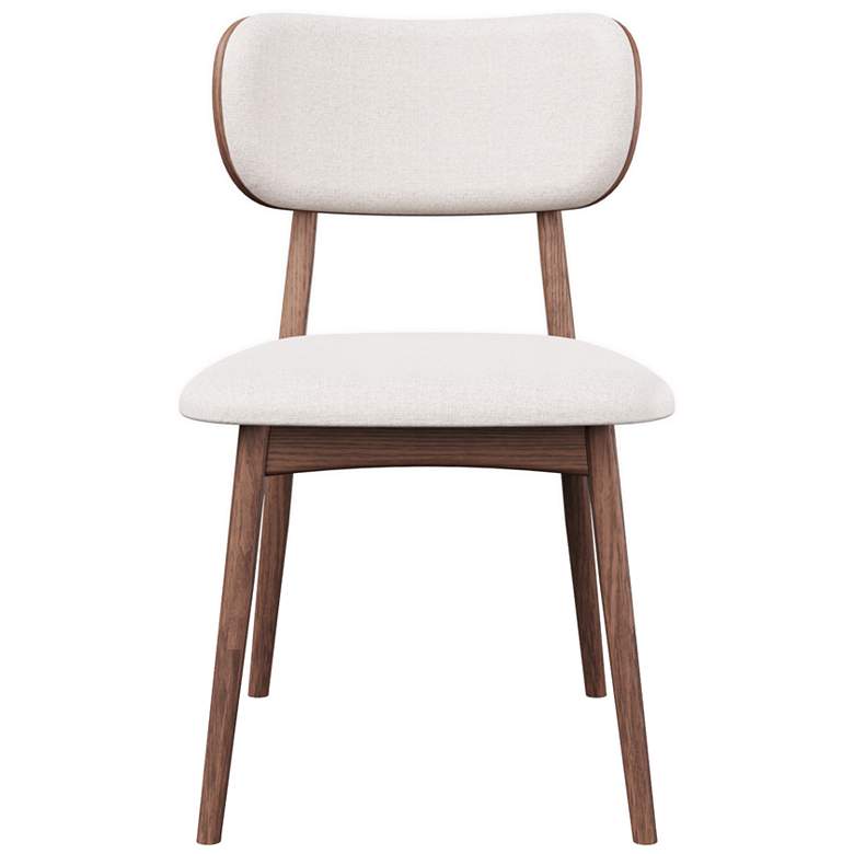 Image 1 Modern Brazilian Claudia 20.5"W Harvest Natural Dining Chair Nogal Frame