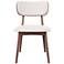 Modern Brazilian Claudia 20.5"W Harvest Natural Dining Chair Nogal Frame