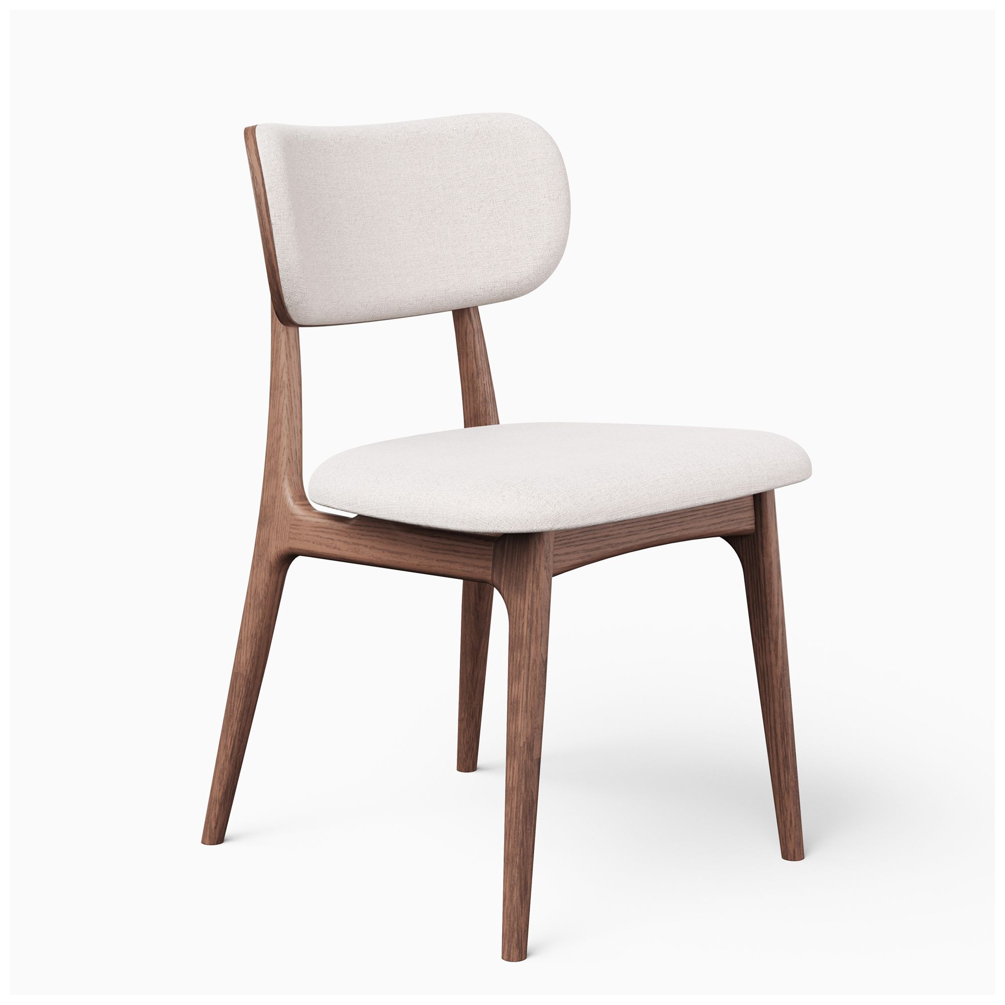 Image 3 Modern Brazilian Claudia 20.5"W Harvest Natural Dining Chair Nogal Frame more views