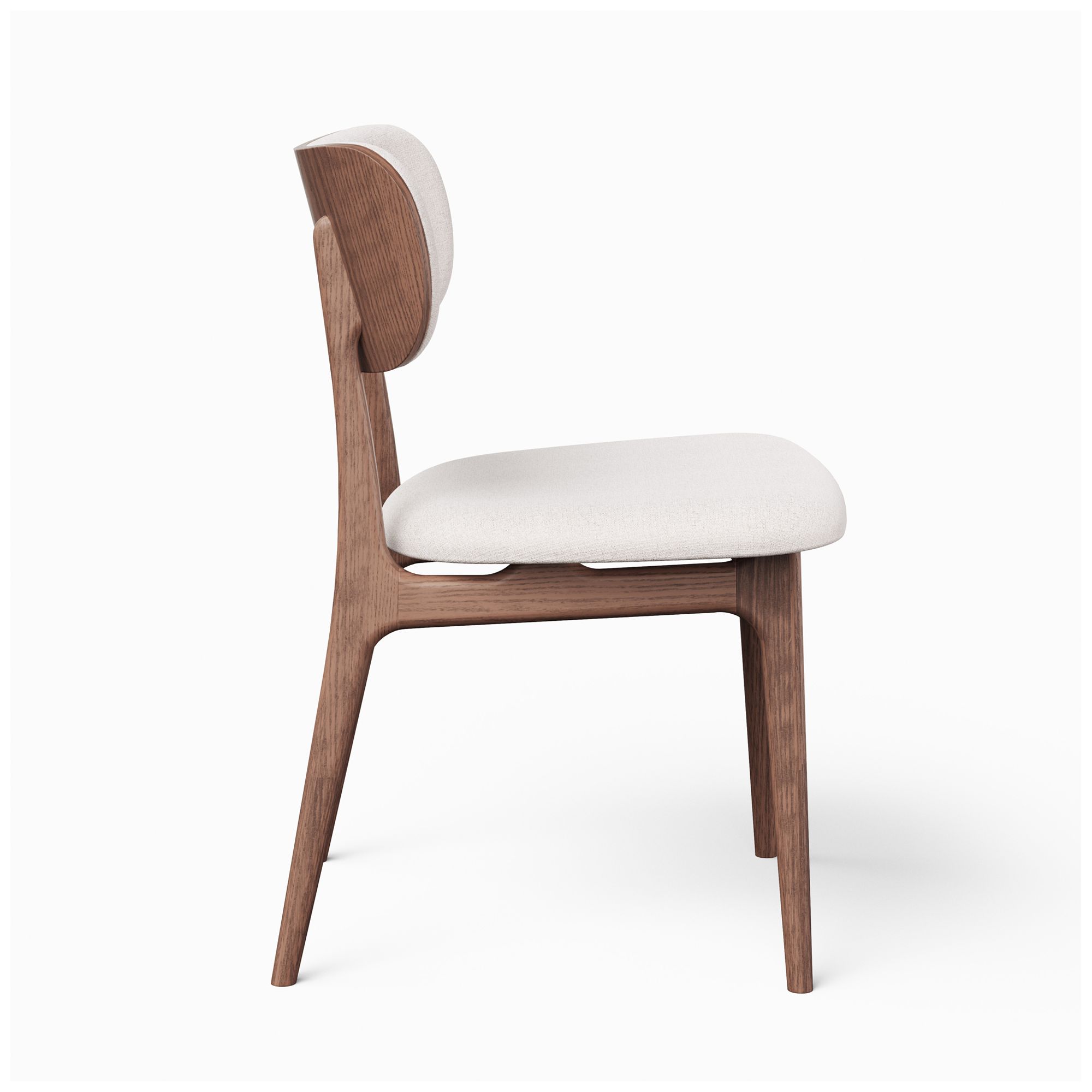 Image 4 Modern Brazilian Claudia 20.5"W Harvest Natural Dining Chair Nogal Frame more views