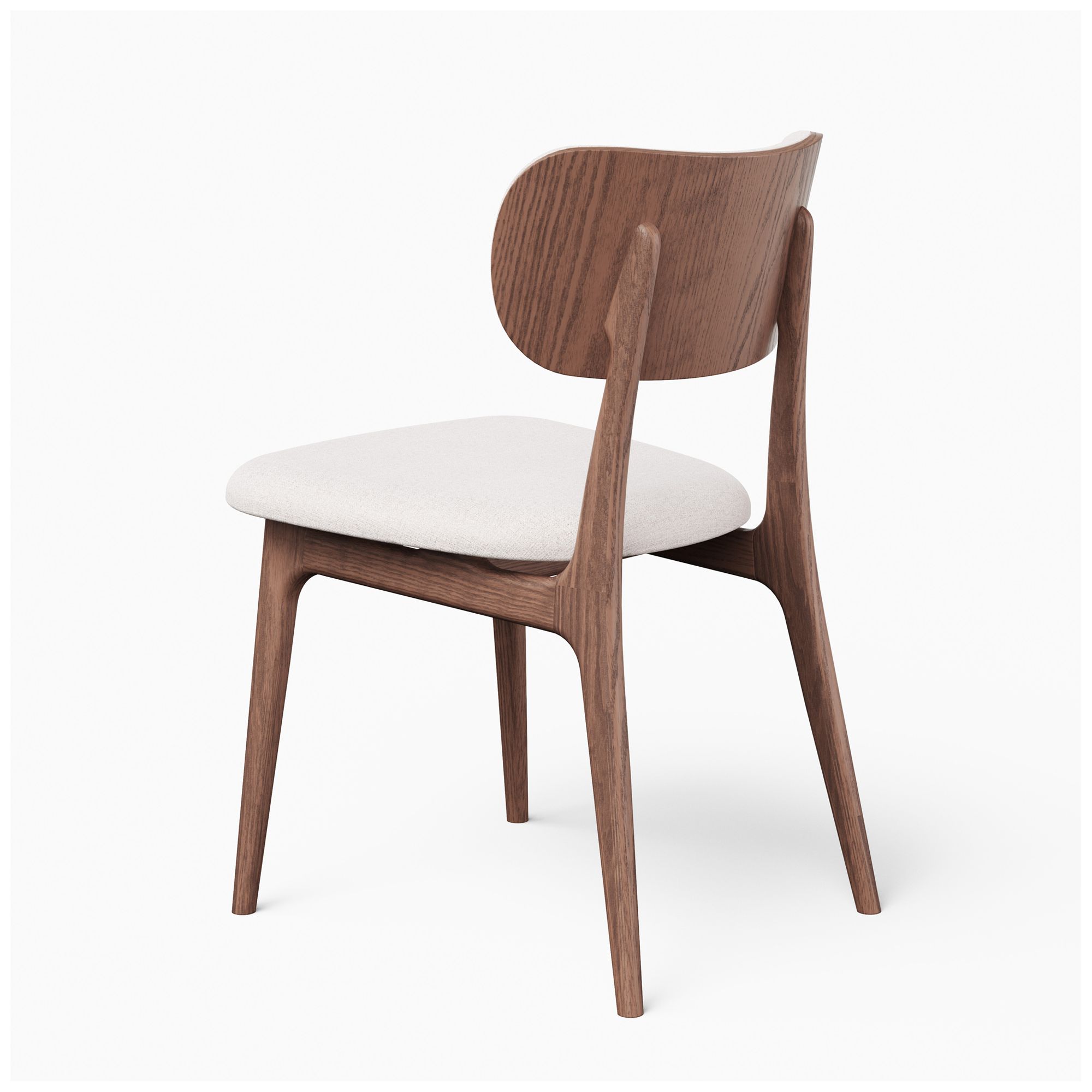 Image 6 Modern Brazilian Claudia 20.5"W Harvest Natural Dining Chair Nogal Frame more views