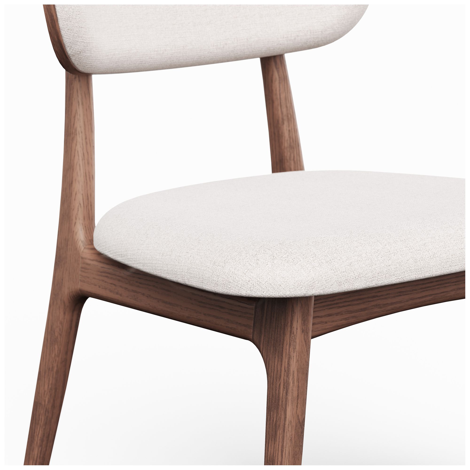 Image 7 Modern Brazilian Claudia 20.5"W Harvest Natural Dining Chair Nogal Frame more views