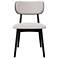 Modern Brazilian Claudia 20.5" Wide Harvest Jute Dining Chair Ebano Frame