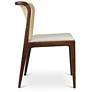 3_Modern Brazilian Eloa 19.5"W Medley Ivory Dining Chair Nogal, Natural Frame more views