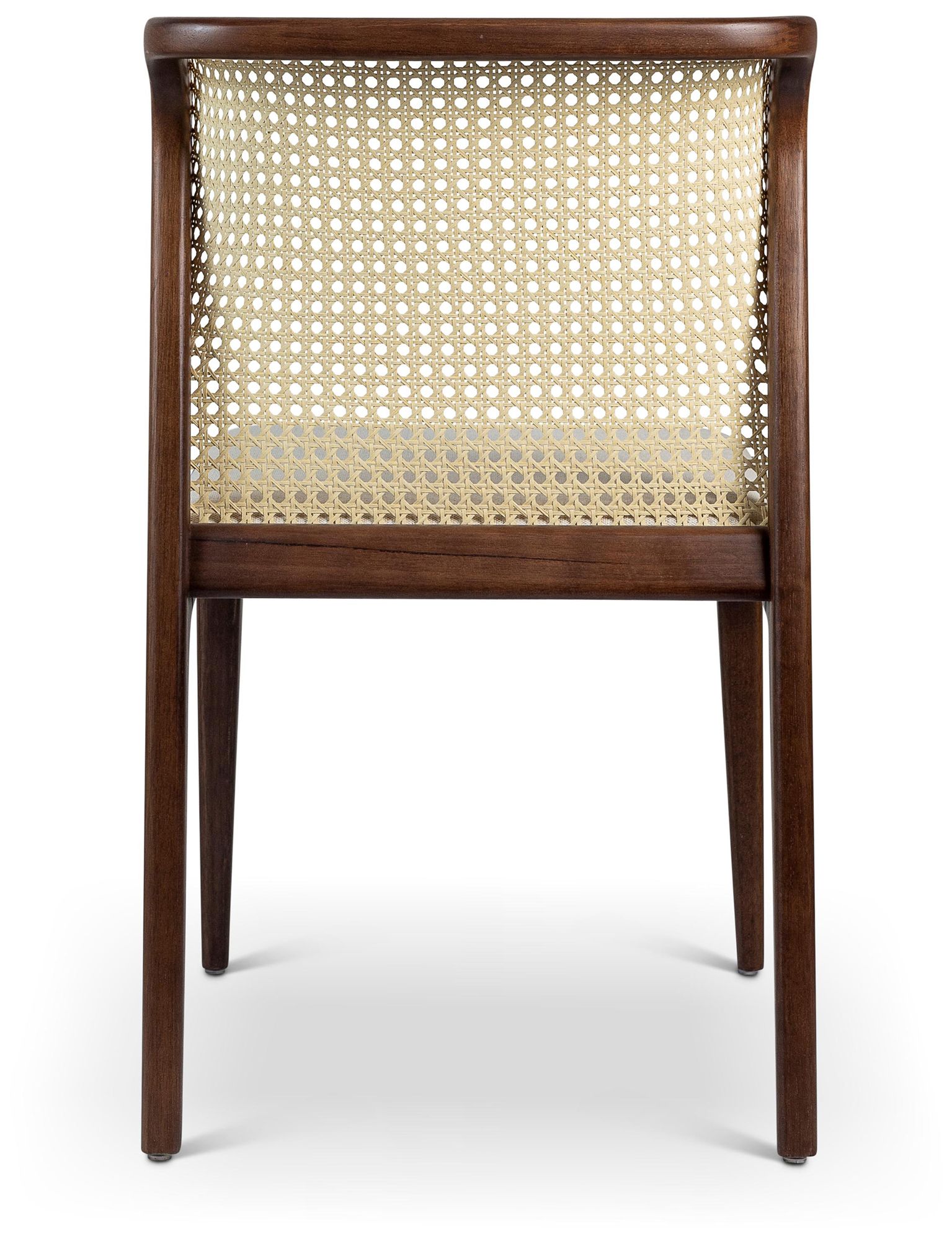 Image 5 Modern Brazilian Eloa 19.5"W Medley Ivory Dining Chair Nogal, Natural Frame more views